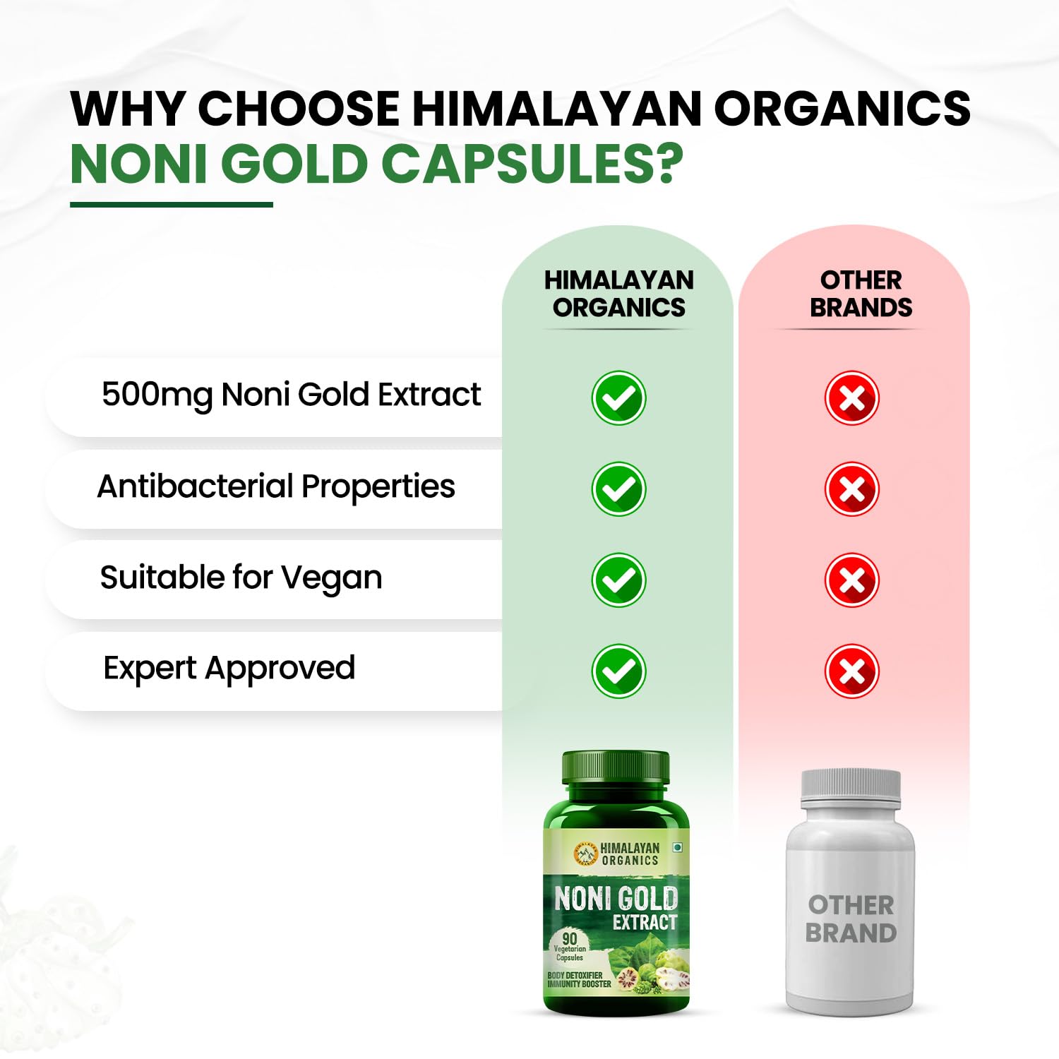 Himalayan Organics Noni Gold Extrakt Vegetarisch 90 Kapseln