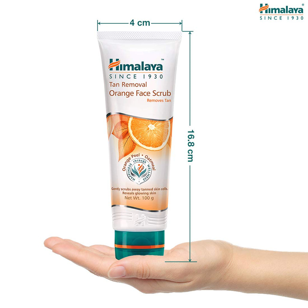 Himalaya Herbal Аюрведический уход за собой Удаление загара Апельсин мягко очищает загорелые клетки кожи, выявляет сияющую кожу Скраб для лица