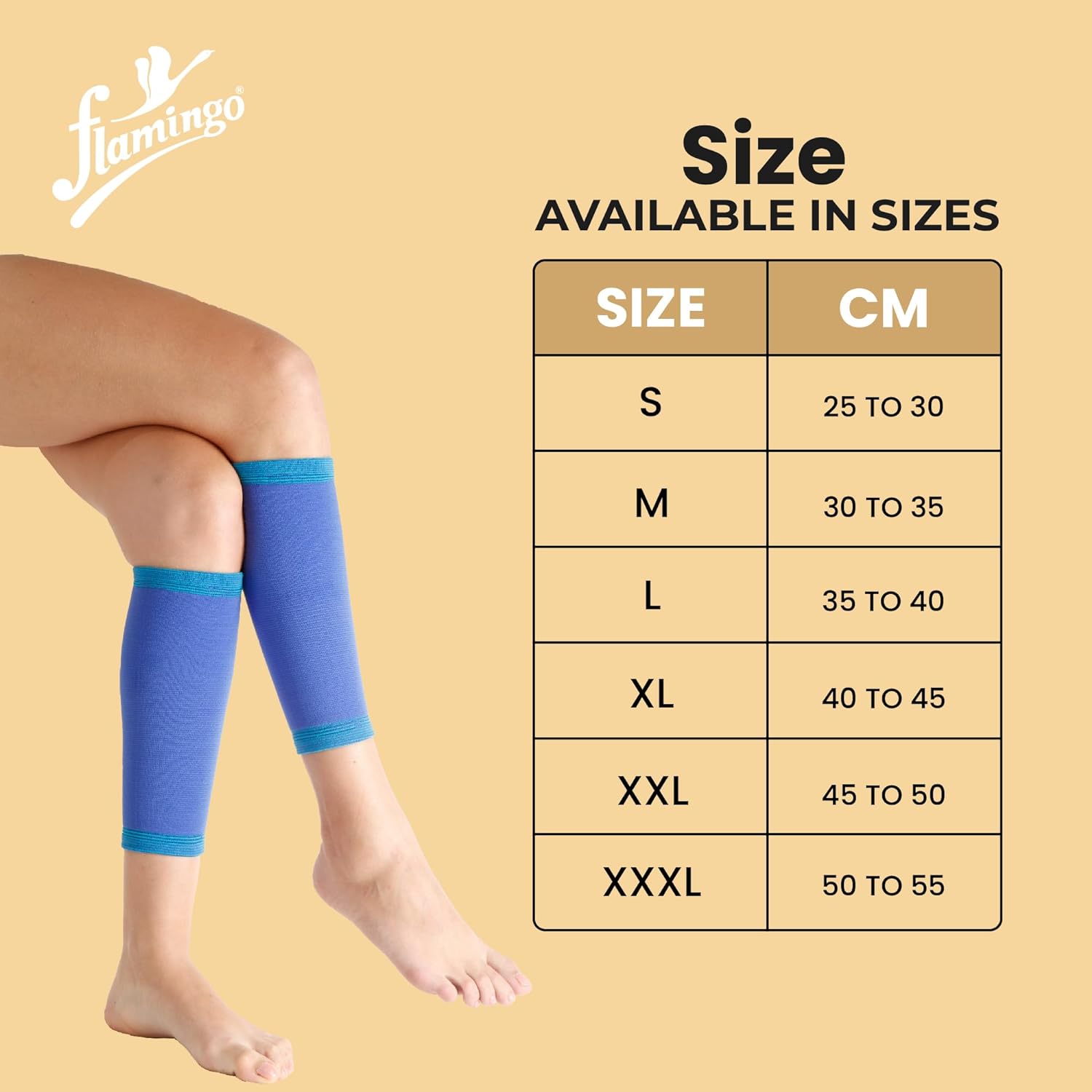 Flamingo Health Orthopaedic Premium Calf Support (Pair) Unisex Code 2071