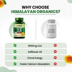 Himalayan Organics Plant Based CLA 1000 Vegetarian 90 Capsules