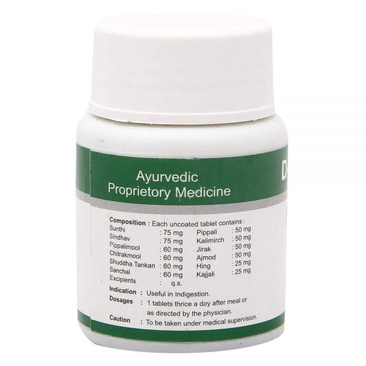 Dhanvantari Ayurvedic D Zyme - Nützlich bei Verdauungsstörungen - Tabletten