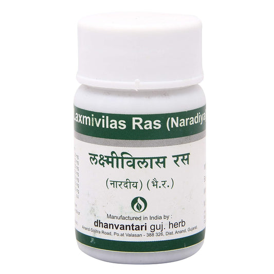 Dhanvantari Ayurvedic Laxmivilas Ras Nützlich bei Fieber, Grippe und Husten Tablette