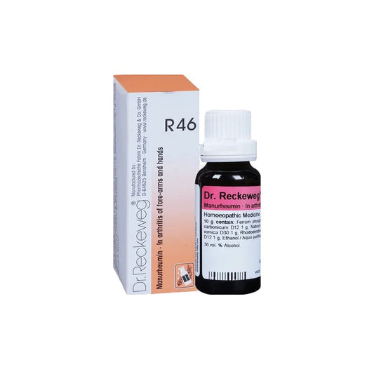 Dr Reckeweg Homoeopathy R46 Rheumatism Of Forearms And Hands Drops 22 ml