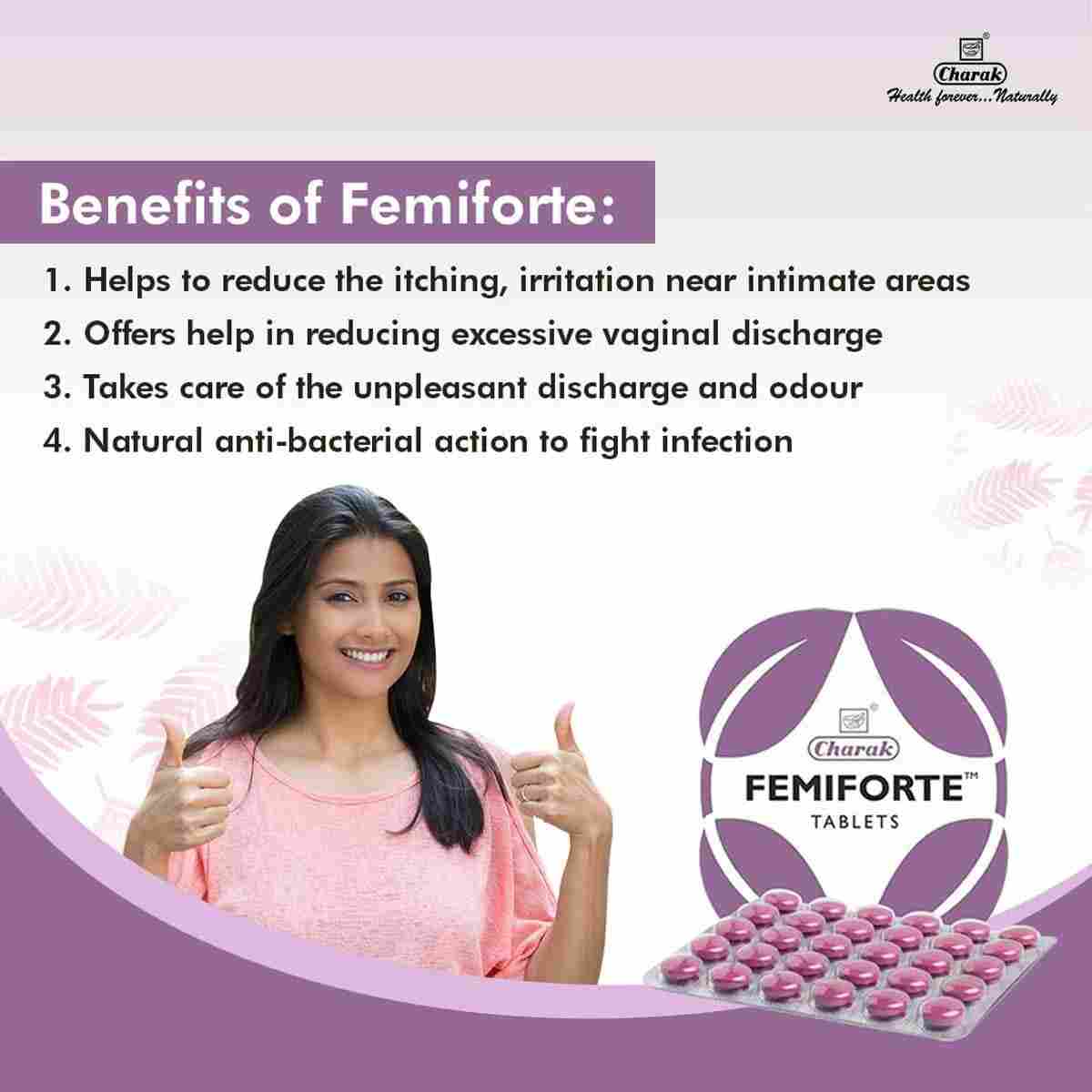 Charak Ayurvedic Femiforte 30 Tablets