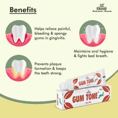 Charak Ayurvedic GumTone Powder 40g & Gum Ton Gel 50g