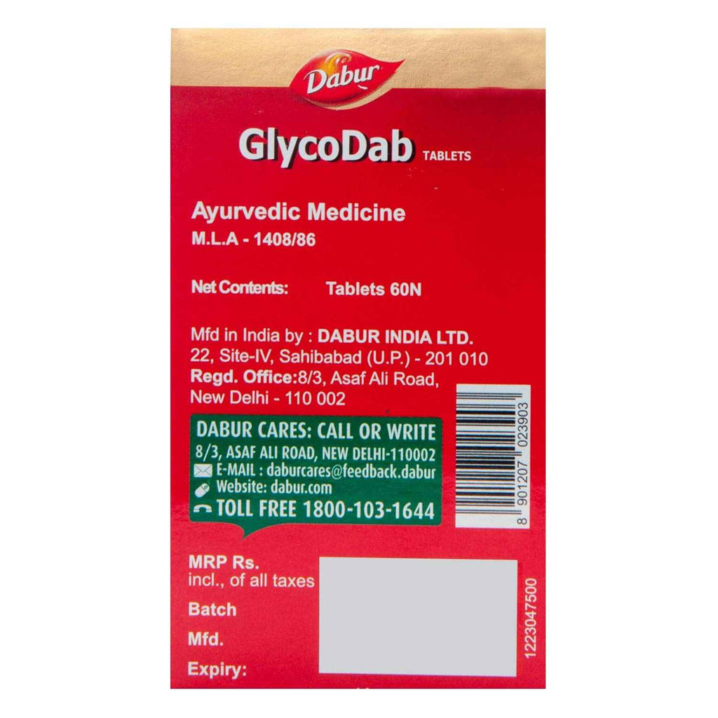 Dabur Ayurvedic GlycoDab 60 Tablets