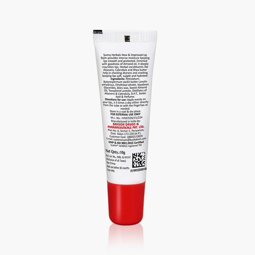 2 X Bakson's Sunny Herbals Lip Balm 10gm