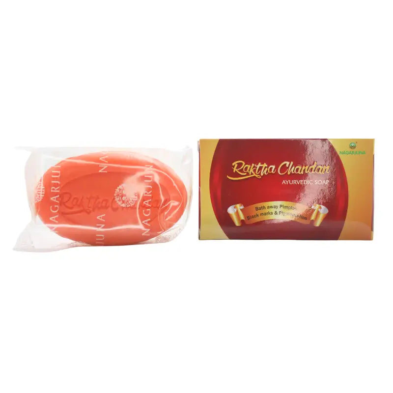 2 X Nagarjuna Ayurvedic Raktha Chandan Soap 75g