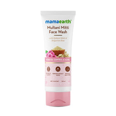 Mamaearth Multani Mitti Face Wash with Multani Mitti & Bulgarian Rose For Oil Control & Acne 100ml