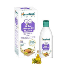 Аюрведическое массажное масло для ухода за детьми Himalaya Herbal Регулярный массаж укрепляет мышцы и ускоряет рост (Горчичное масло)