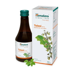 Himalaya Pure Herbs Respiratory Wellness Herbal Ayurvedic Tulasi lindert Husten und Erkältung Sirup 200 ml