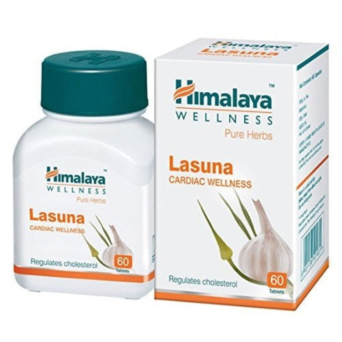 Himalaya Pure Herbs Cardiac Wellness Herbal Ayurvedic Lasuna Reguliert den Cholesterinspiegel, 60 Tabletten
