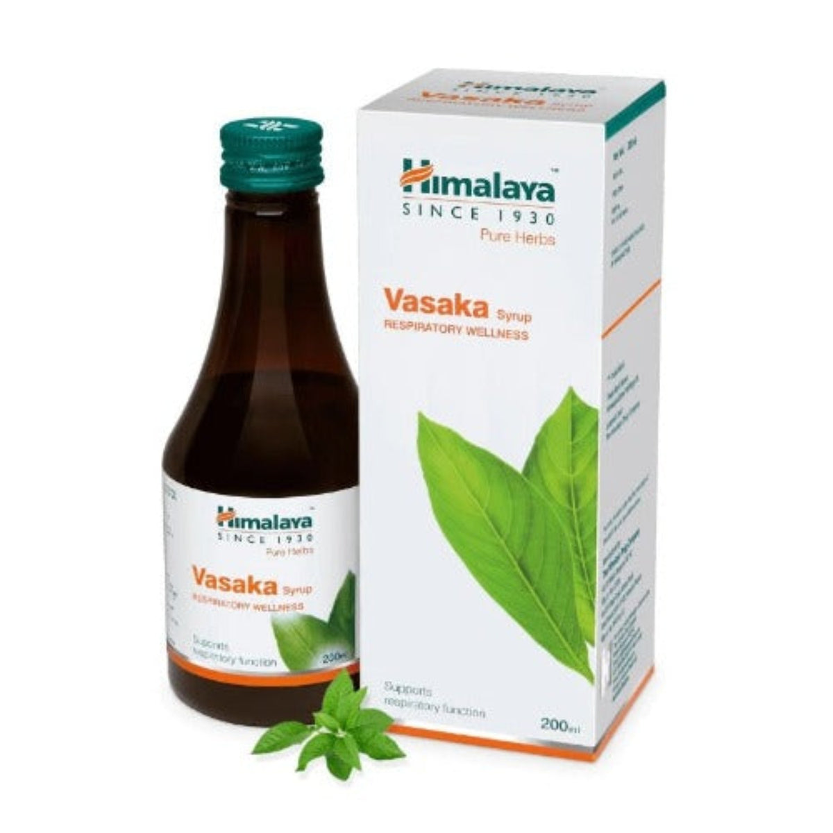 Himalaya Pure Herbs Респираторный оздоровительный травяной аюрведический сироп Васака для эффективного ухода за органами дыхания 200 мл