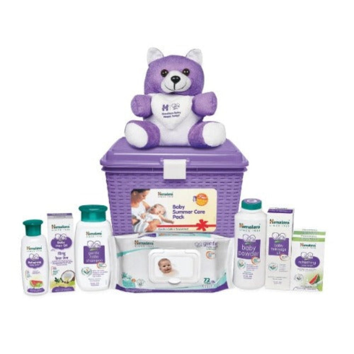 Подарочный набор Himalaya Herbal Ayurvedic Happy Baby Care 8 N + бесплатный набор плюшевых мишек