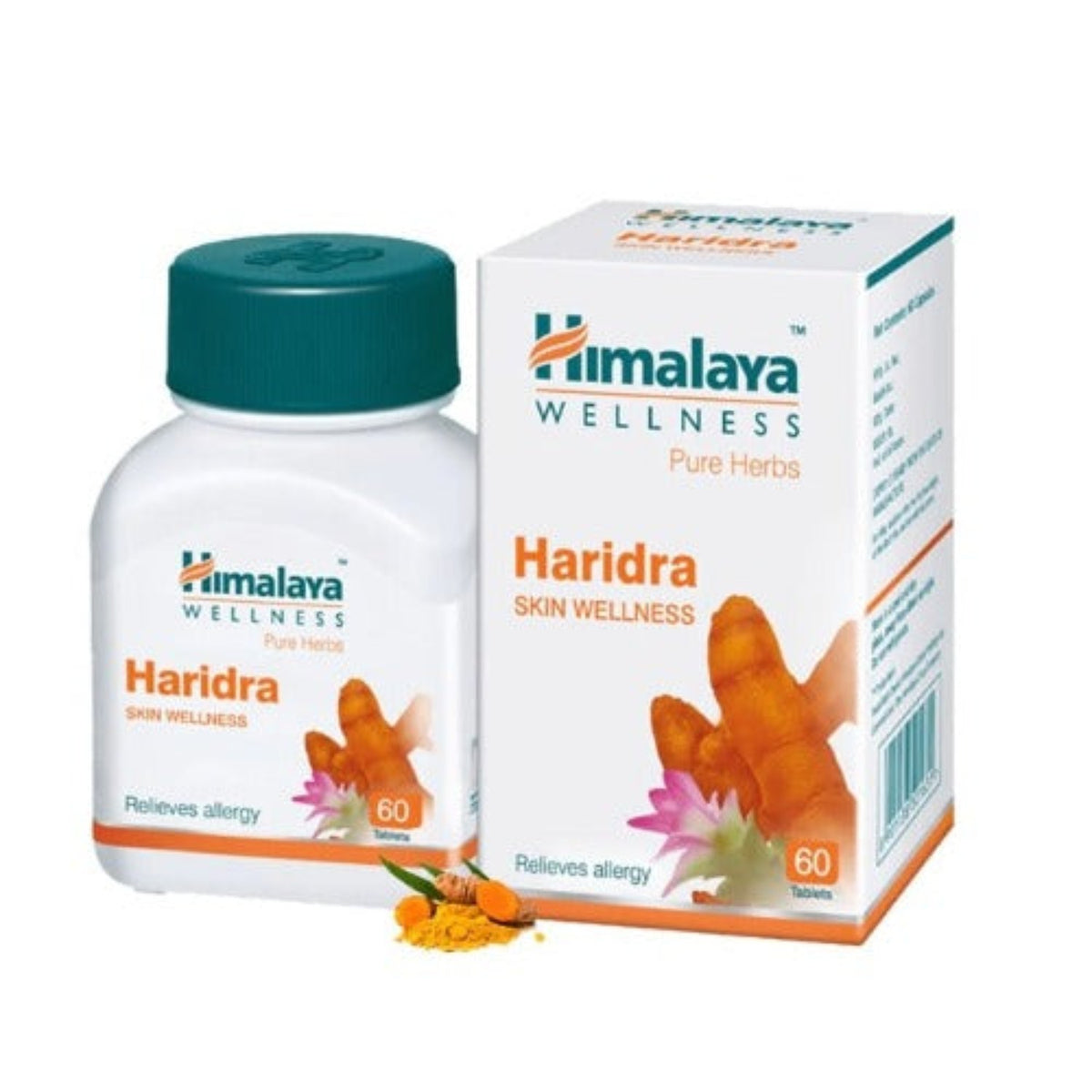 Himalaya Pure Herbs Skin Wellness Herbal Ayurvedic Haridra Relieves Allergy 60 Tablets