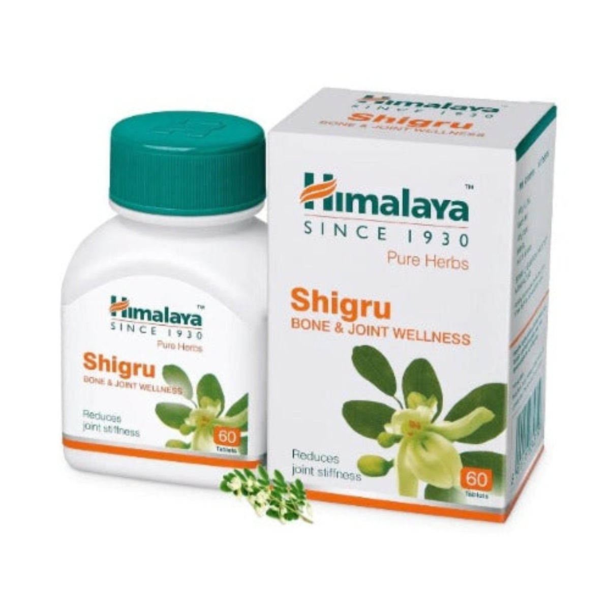 Himalaya Pure Herbs Оздоровление костей и суставов, травяной аюрведический препарат Шигру, уменьшающий скованность суставов, 60 таблеток