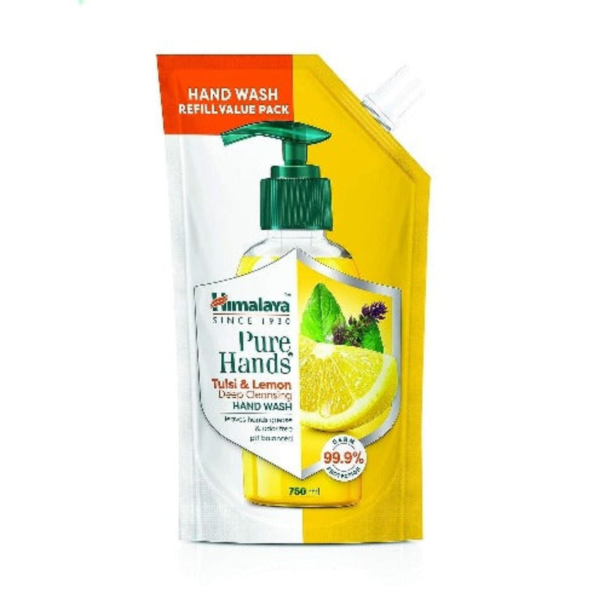 Himalaya Herbal Ayurvedic Personal Body Care Pure Hands Tulsi & Lemon Deep Cleansing Leaves Hands Grease And Odor Free Hand Wash