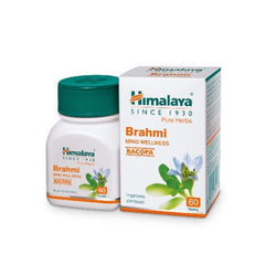 Himalaya Pure Herbs Mind Wellness Herbal Ayurvedic Brahmi Verbessert die Wachsamkeit 60 Tabletten