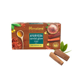 Himalaya Herbal Ayurvedic Personal Body Care Ayurveda Sandal Glow Ayurveda-Based Pure Sandalwood Oil In Soap For Nourished Glowing Skin Soap