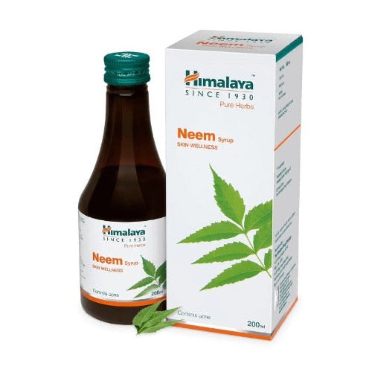 Himalaya Pure Herbs Skin Wellness Травяной аюрведический сироп из нима для борьбы с прыщами 200 мл