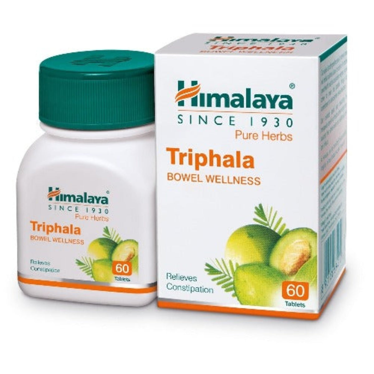 Himalaya Pure Herbs Оздоровление кишечника Травяные аюрведические таблетки Трифала избавляют от запоров