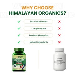 Himalayan Organics Multivitamin Sports With 60 + Vital Nutrients 60 Tablets