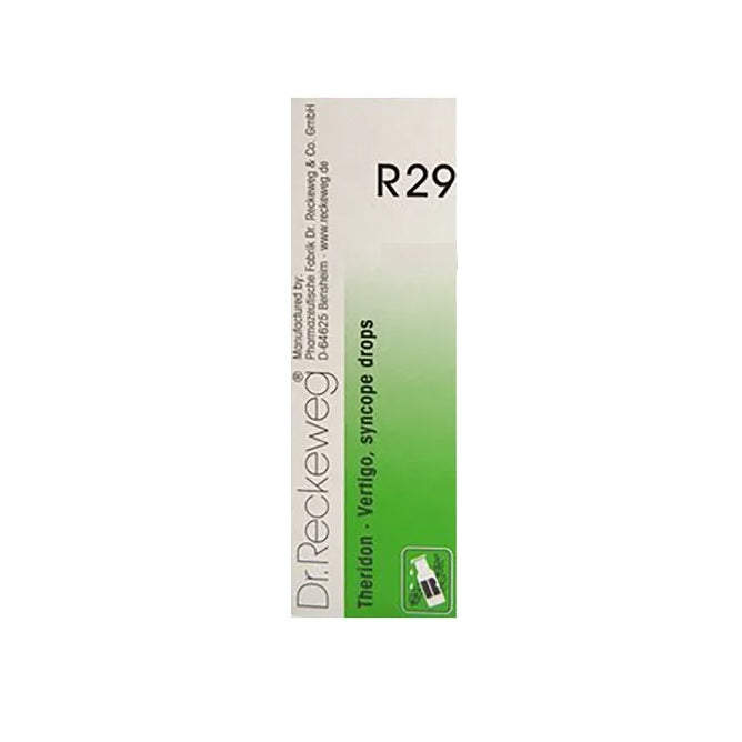 Dr Reckeweg Homoeopathy R29 Vertigo And Syncope Drops 22 ml