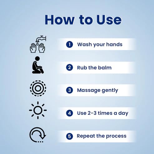 Deemark Ayurvedic Ortho Balm For Joint Pain,Back Pain,Muscle Pain & Twitching Balm 50 Gm