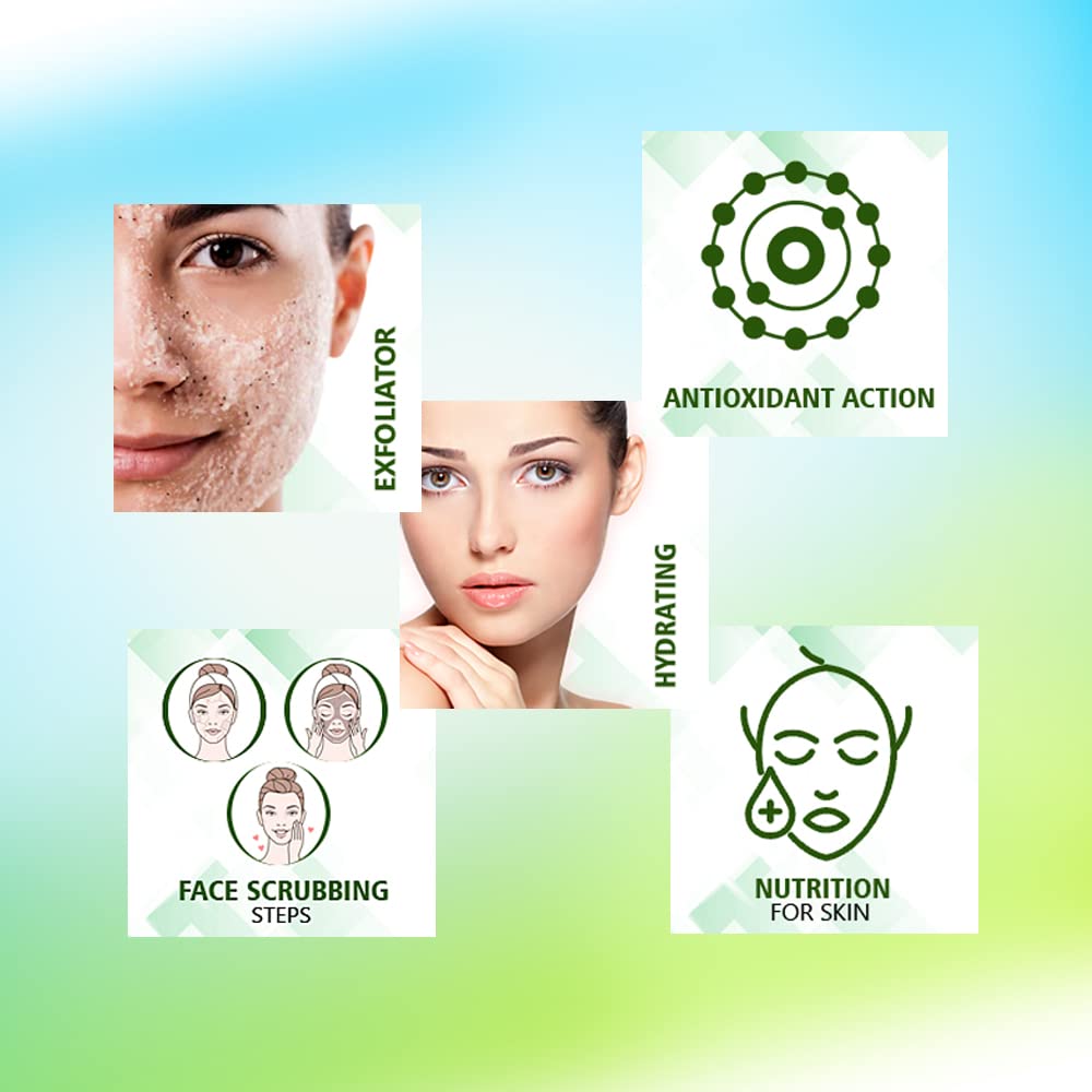 Bakson's Sunny Herbals Face mit Aloe Vera &amp; Papaya Mini-Gesichtspeeling für die Gesichtspflege