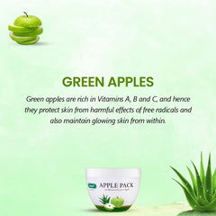 Bakson's Sunny Herbals Apple Pack Aloevera,Almond Oil & Healthy Charm Skin Care Paste Pack 150gm