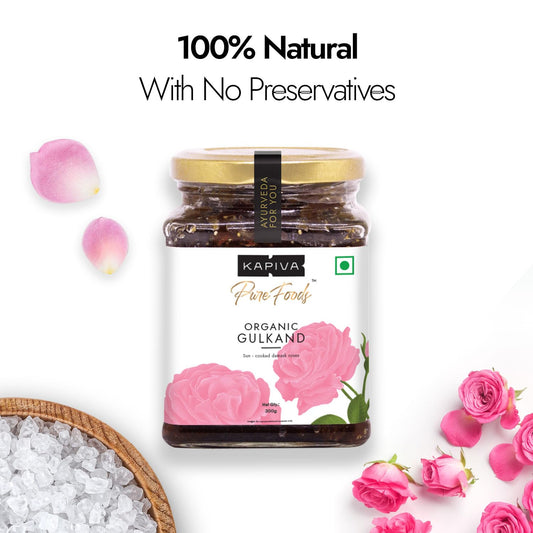 Kapiva Organic Gulkand 300gms (Rose Petal Jam)