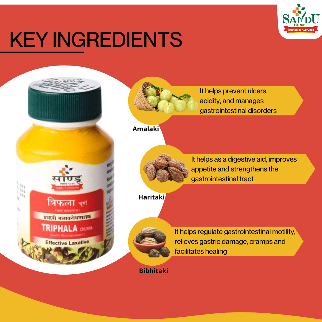 Sandu Ayurvedic Triphala Churna Powder