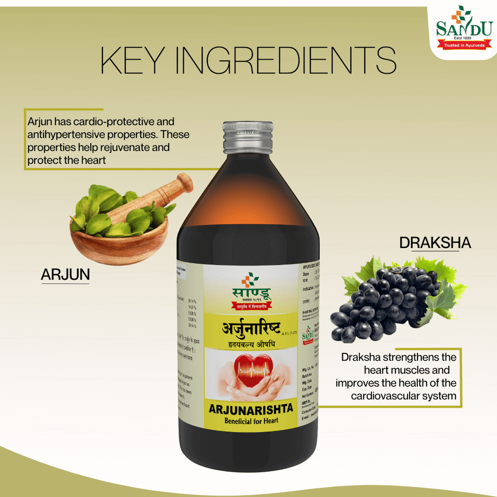 Sandu Ayurvedic Arjunarishta Liquid