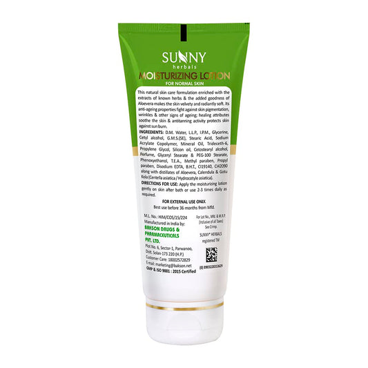 Bakson's Sunny Herbals Moisturizing Lotion With Aloevera & For Normal Skin Care Lotion 100ml