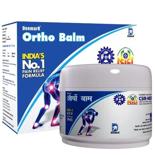 Deemark Ayurvedic Ortho Balm For Joint Pain,Back Pain,Muscle Pain & Twitching Balm 50 Gm