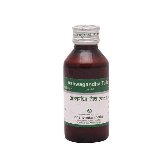 Dhanvantari Ayurvedic Ashwagandha Taila Useful In General Weakness & Aphhrodisiac Oil