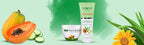 Bakson's Sunny Herbals Face mit Aloe Vera &amp; Papaya Mini-Gesichtspeeling für die Gesichtspflege
