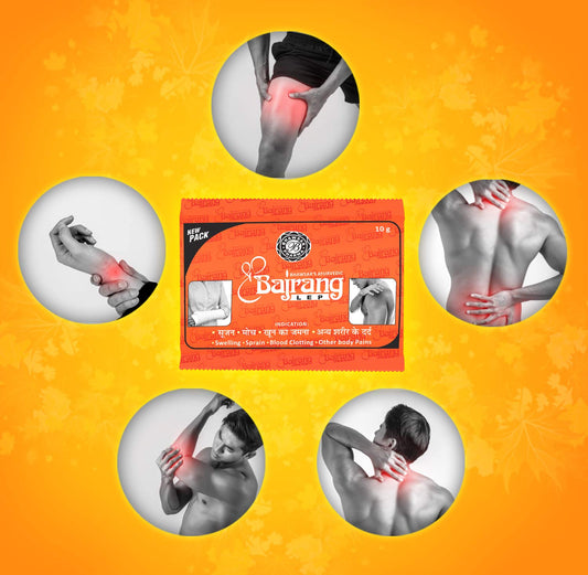 Bhawsar Pharma Shree Bajrang Body Pain Lap Powder Lep 10 г, упаковка по 15 шт.