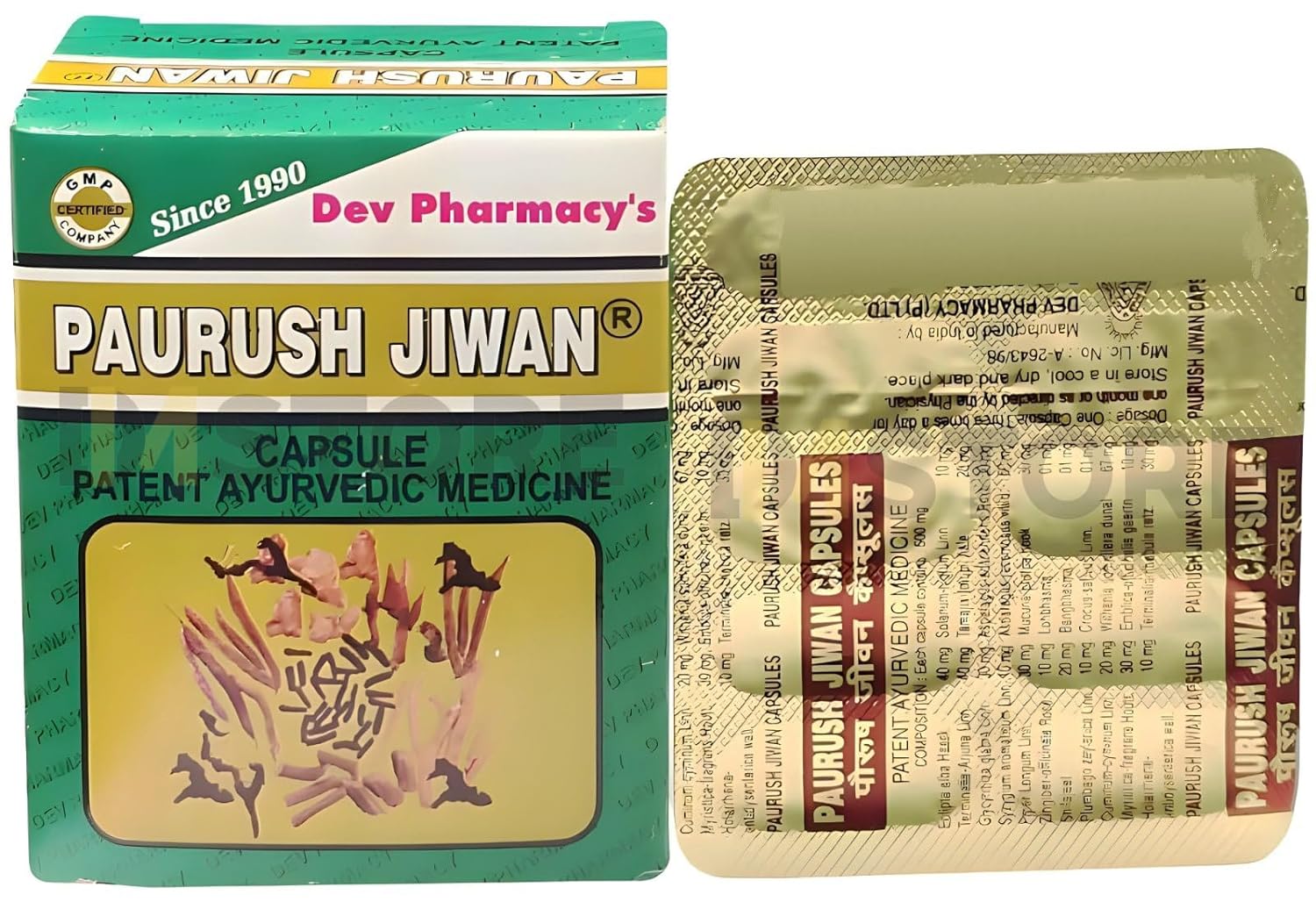 Dev Pharmacy Ayurvedic Paurush Jiwan 60 Capsule