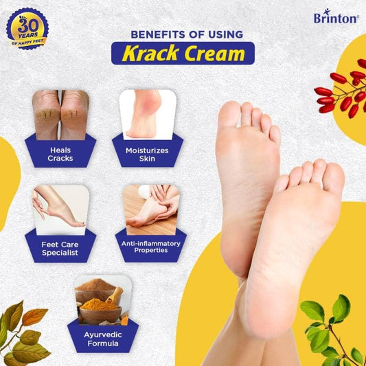 Brinton Pharmaceutical Ayurvedic Krack Feet Specialist Heal Repair Cream