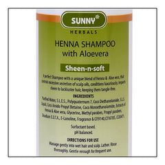 Bakson's Sunny Herbals Henna With Aloevera Sheen-n-Soft Hair Shampoo