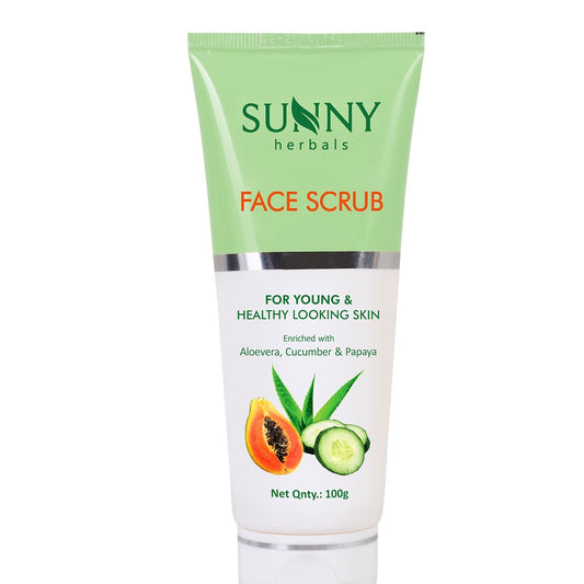 Bakson's Sunny Herbals Face mit Aloe Vera, Gurke und Papaya Mini-Gesichtspeeling