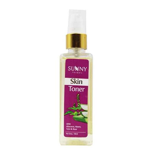 Bakson's Sunny Herbals Skin mit Aloe Vera, Neem und Tulsi für ein frisches Aussehen, Hautpflege-Toner, flüssig, 100 ml