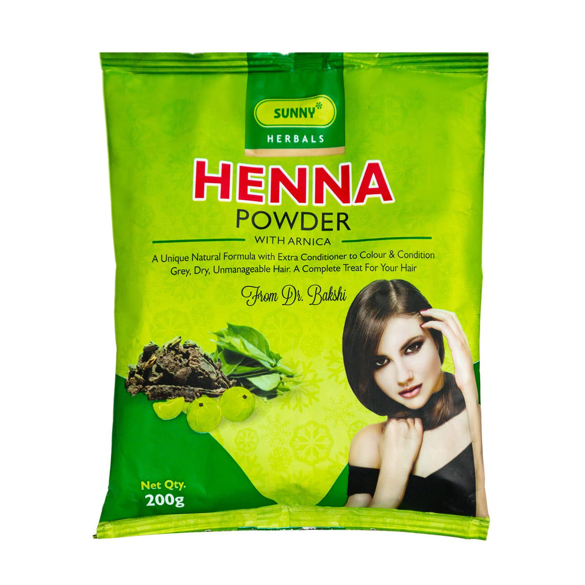 Bakson's Sunny Herbals Henna With Arnica Natural Colour & Conditioner For Hair Powder