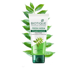 Biotique Papaya Deep Cleanse,Honey Gel & Fresh Neem Pimple Control Soothe All Skin Types