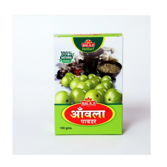 Balaji Ayurvedic Sansthan Ayurvedisches Amla-Pulver für Haare, 100 % natürliches Haarpflegeprodukt, 100 g