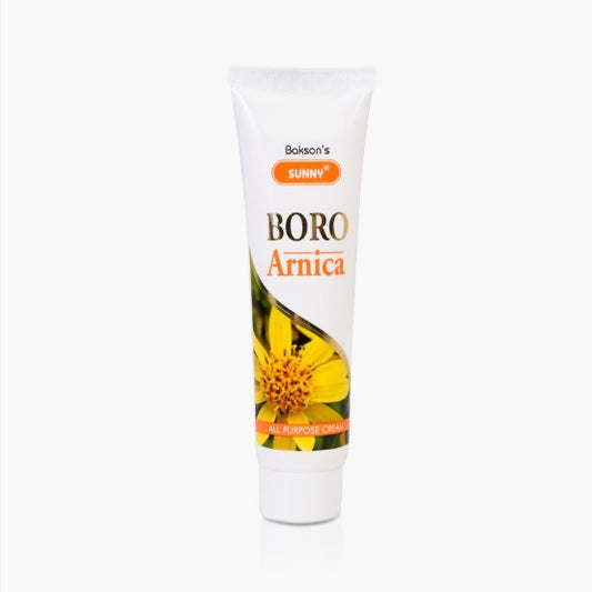 Bakson's Sunny Herbals Boro Arnica mit Aloe Vera und Arnika, antiseptische Hautpflegecreme, 25 g