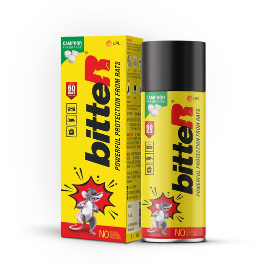 Bitter Powerful Protection From Rats Jumbo Spray Protect Wires in Car,Bike Camphor Fragrance Spray 180ml