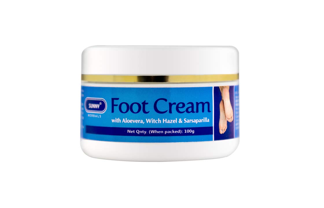 Bakson's Sunny Herbals Foot With Aloevera & Sarsaparilla Moisturised Soft Feet Skin Care Cream 100gm