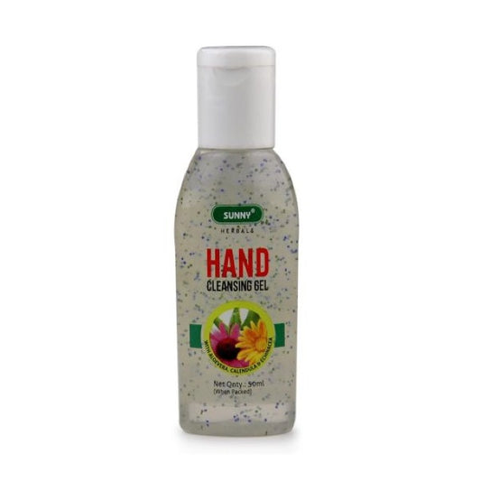 Bakson's Sunny Herbals Handreinigungsgel mit Aloe Vera, Calendula und Echinacea zur Desinfektion, 50 ml